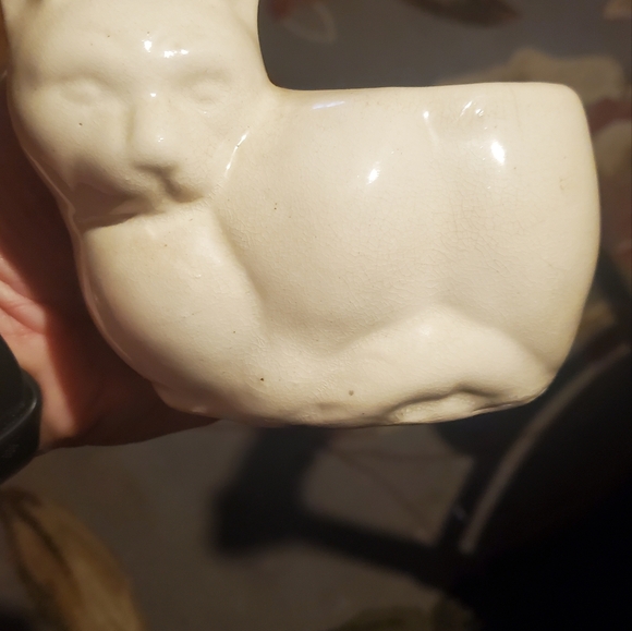 White Siamese cat kitty planter - Picture 8 of 8
